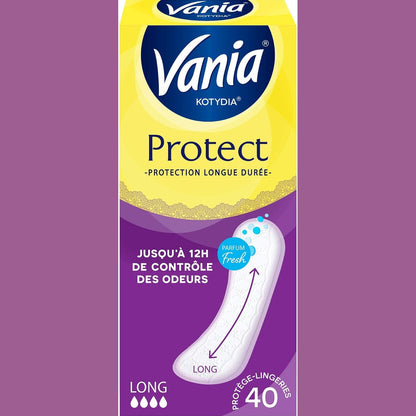 319061 - VANIA – Mbrojtëse të brendshme Long Fresh Protection, 40 copë, ultra-thithëse, aromë e lehtë, kontroll i aromës deri në 12 orë
