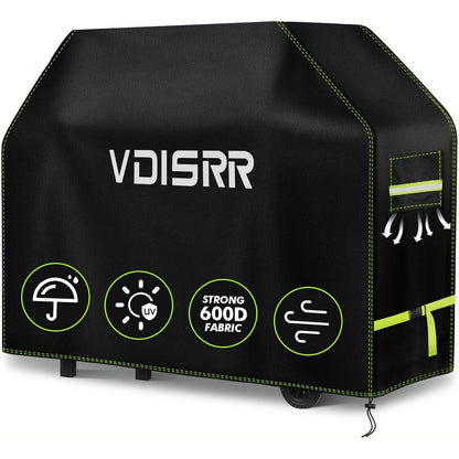 313270 - VDISRR Mbulesë skare 600D Oxford për punë të rënda 147x61x122 cm, Mbron skarën nga ndryshku dhe myku, me dritare ventilimi