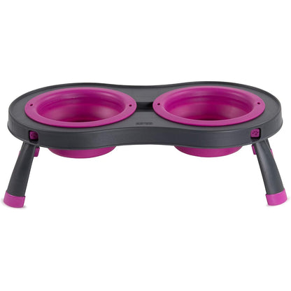 293236 - DEXAS POPWARE - Ushqyes për Kafshë Shtëpiake, i Ngritur, i Dyfishtë, Kapacitet 1 Filxhan, Ngjyrë Fuksi