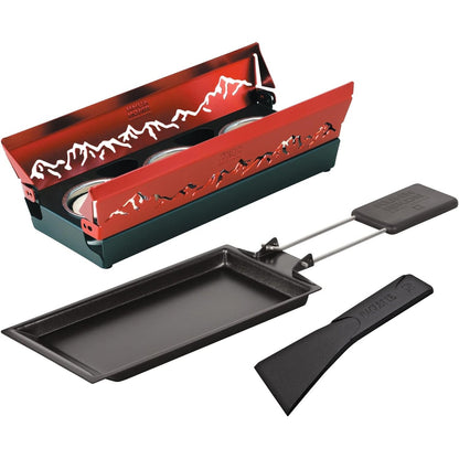 215222 - KUHN RIKON Set Mini Raclette Alpenglühen i Kuq, Tigan Skare Jo-ngjitës