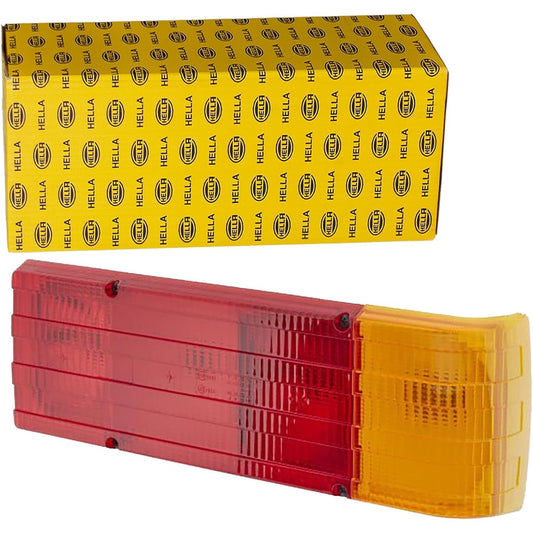 163353 - HELLA 2SD 004 460-001 Llampa e Pasme, 12V, Instalim i Brendshëm/Buluar, Ngjyra e Dritës e Kuqe/e Verdhë, Terminali i Tehut të Spinës, Anë e Djathtë/Majtë, Sasi 1