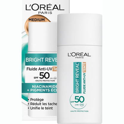 317609 - L'OREAL PARIS - Lëng Anti-UV SPF50 - 50 ml - Nuanca: Mesatare