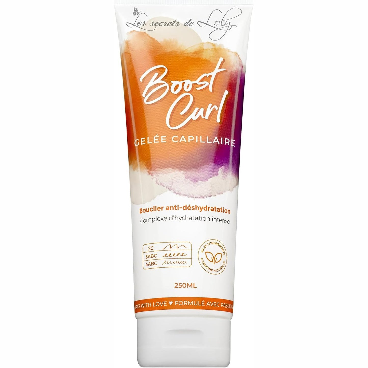 317580 - LES SECRETS DE LOLY – Boost Curl – Xhel stilimi për hidratim dhe përkufizim të kaçurrelave – 250 ml