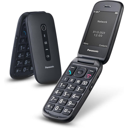 292425 - PANASONIC KX-TU550EXB, TELEFON 4G ME PALOSJE, EKRAN 2.8", KAMERË 1.2 MP, JETËGJATËSI BATERIE 290 ORË, I ZI