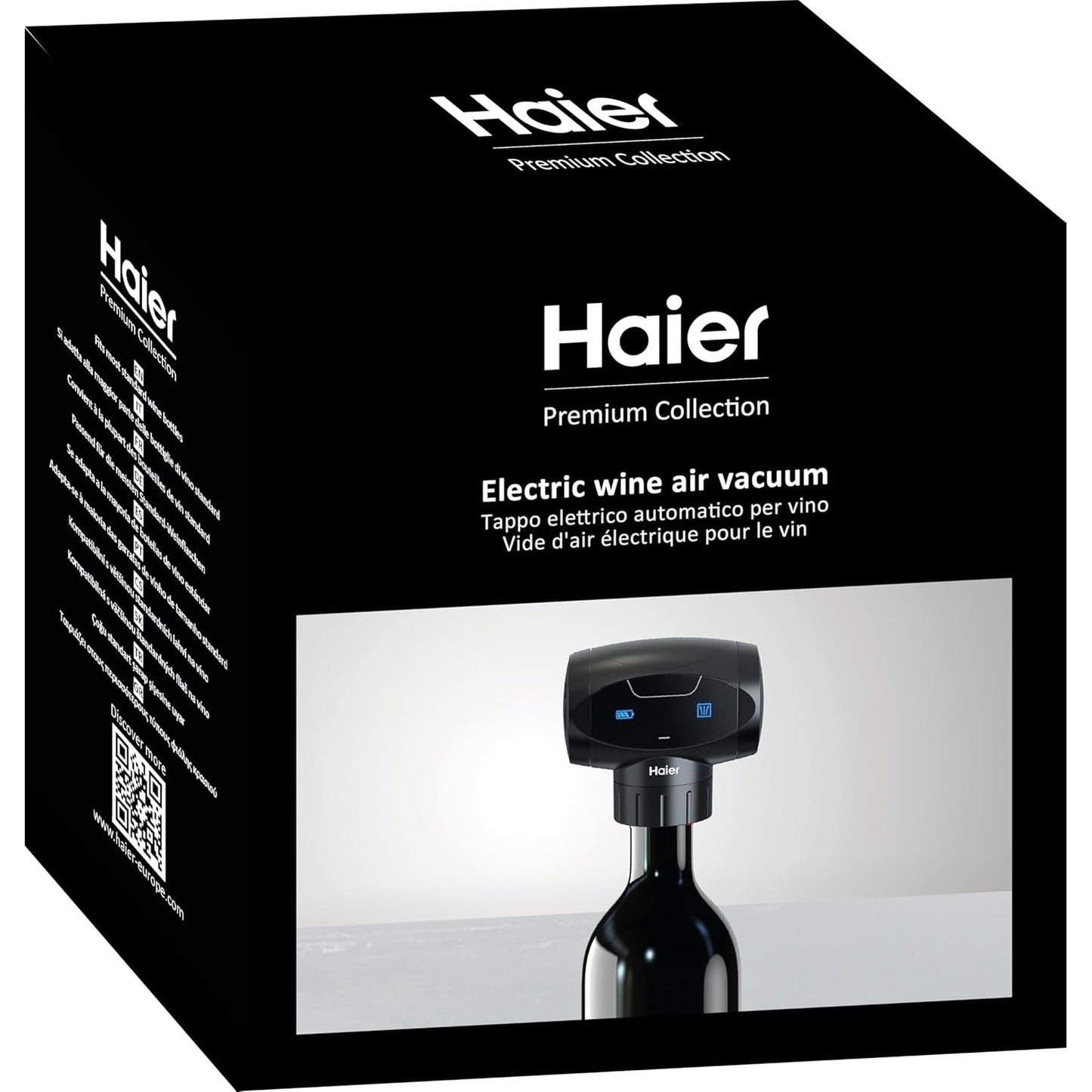 214742 - HAIER Pompë elektrike vakumi për verë, ruan shijen dhe aromën, zgjat ruajtjen deri në 7 ditë