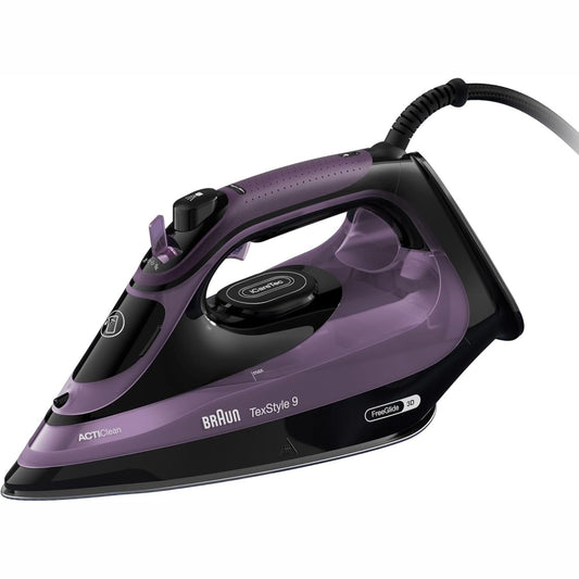 239281 - BRAUN Hekur me avull TexStyle 9 SI9661VI, 3200 W, rezervuar 330 ml, 260 g/min, vjollcë, teknologji FreeGlide 3D, hekur vertikal, funksion kundër pikave