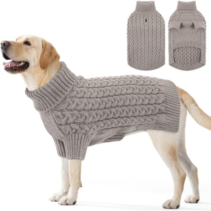 185028 - ASENKU Triko për Qen, Madhësi L, Material i Thurur, Dimërore me Hapje Rripi, Qafë të Larëshme dhe Këmbë, Përshtatshme për Bulldog Francezë, Terrierë Boston