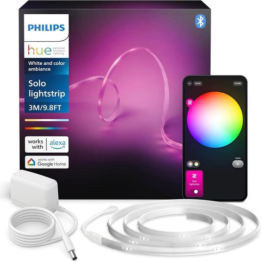 239441 - PHILIPS HUE Shirit LED 3m, për përdorim të brendshëm, me aplikacionin Hue, funksionon me Alexa, Google Assistant dhe Apple HomeKit