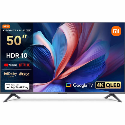 292033 - XIAOMI TV A Pro 50, 50 inç (127 cm), 4K UHD QLED, Smart TV, Google TV, DVB-C/S/S2/T/T2, HDR10, Modaliteti Game Boost 120Hz, MEMC, Kontroll me Zë, 2GB RAM + 8GB Storage