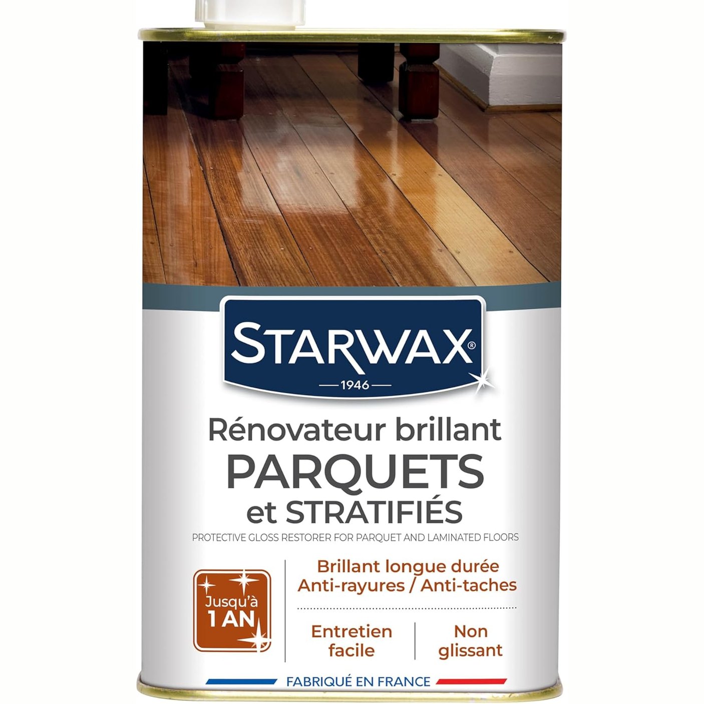 275478 - STARWAX Restaurues Mbrojtës për parket, 1L, mbulon 30m²/L, rezistent ndaj njollave, zgjat deri në 1 vit