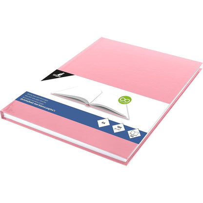 269647 - KANGARO Bllok skicash A4, 80 fletë letër të bardhë pa acid 100 gsm, kapak të fortë rozë pastel, K-5352