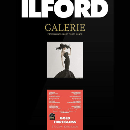 268560 - ILFORD Gallery Fibër e Artë me Shkëlqim, 310GSM, GPGFG, 4x6, 10x15cm, 50 fletë, letër bojë, letër fotografike