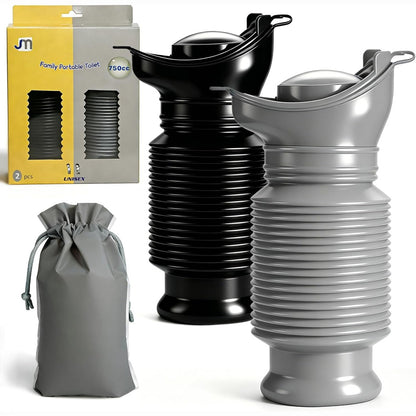 290112 - TOPCLOUD Urinal i Tkurrueshëm, Pako me 2, 750ml, Portativ, e Ripërdorshme