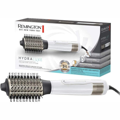 315828 - REMINGTON Furçë me Ajër të Nxehtë Jonik Hydraluxe 2-në-1, 1200 Vat, Teknologji Hydracare, Veshje Qeramike, 3 Cilësime Ngrohjeje/2 Cilësime Ventilatorit, AS8901