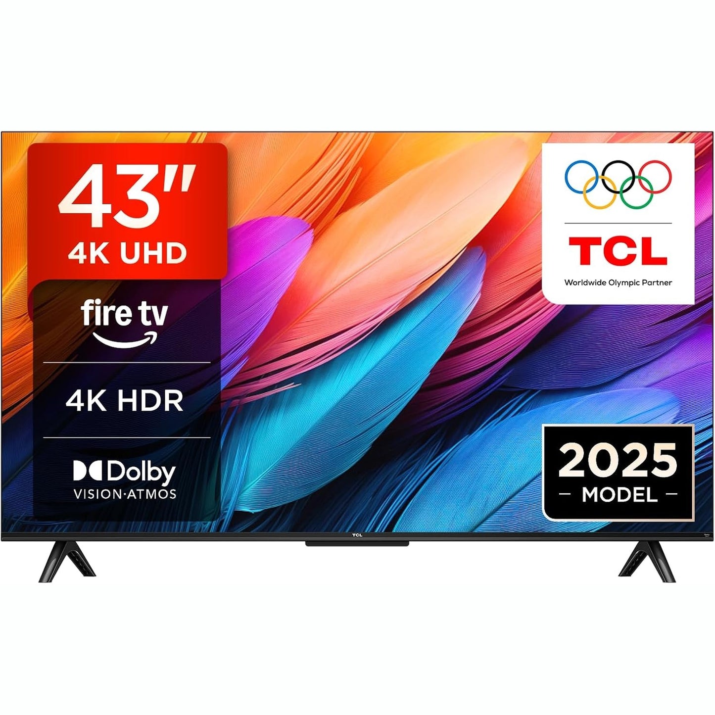 267527 - TCL TV 43PF650, 43 inç (109 cm), 4K Ultra HD, HDR, Smart LED, Fire TV, Dolby Vision, Dolby Atmos, DTS, Alexa e integruar, Airplay2, Miracast