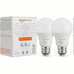 172339 - AMAZON BASICS Llambë LED Inteligjente që Ndryshon Ngjyrë, E27, 8W (Ekuivalente me 60W), Funksionon Vetëm me Alexa, Pako me 2, Shumëngjyrëshe