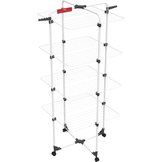 239322 - VILEDA Tharëse rrobash Mixer 4, Tharëse kulle, Gjatësi tharjeje 40m, Fleksibël, i lehtë për t’u lëvizur, Rrota rrotulluese