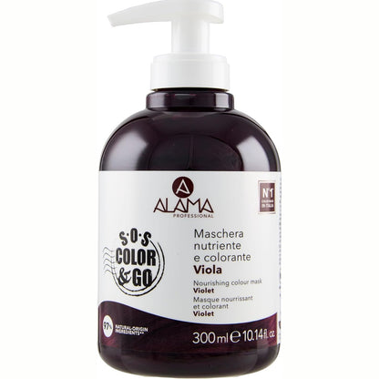 312419 - MASKË SOS COLOR & GO, 300 ml, për rritjen e ngjyrës, reflektuese dhe rigjallëruese, vjollcë
