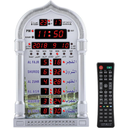 213482 - JADESHAY Orë Muri në Mouslin, Orë me Alarm për Lutje, Orë Automatike për Lutje Myslimane