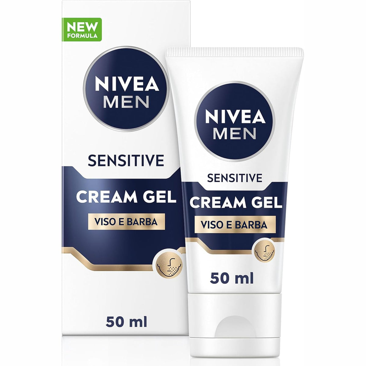 312358 - NIVEA MEN KREM XHEL PËR FYTYRËN DHE MJEKRËN E NDJESHMË 50 ML, KREM HYDRATUES 2 NË 1 PËR FYTYRË DHE RROJE