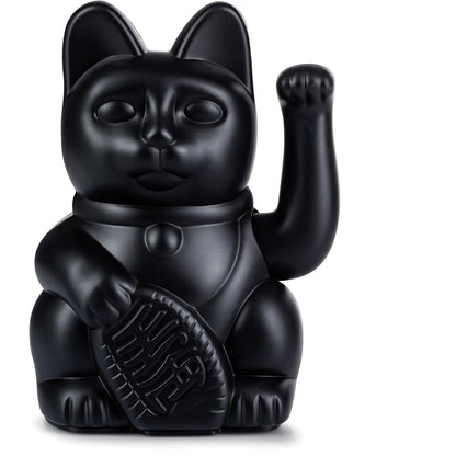 222993 - DONKEY PRODUCTS - Lucky Cat mace që valëvitet, e zezë, plastike, 15 cm, 330466