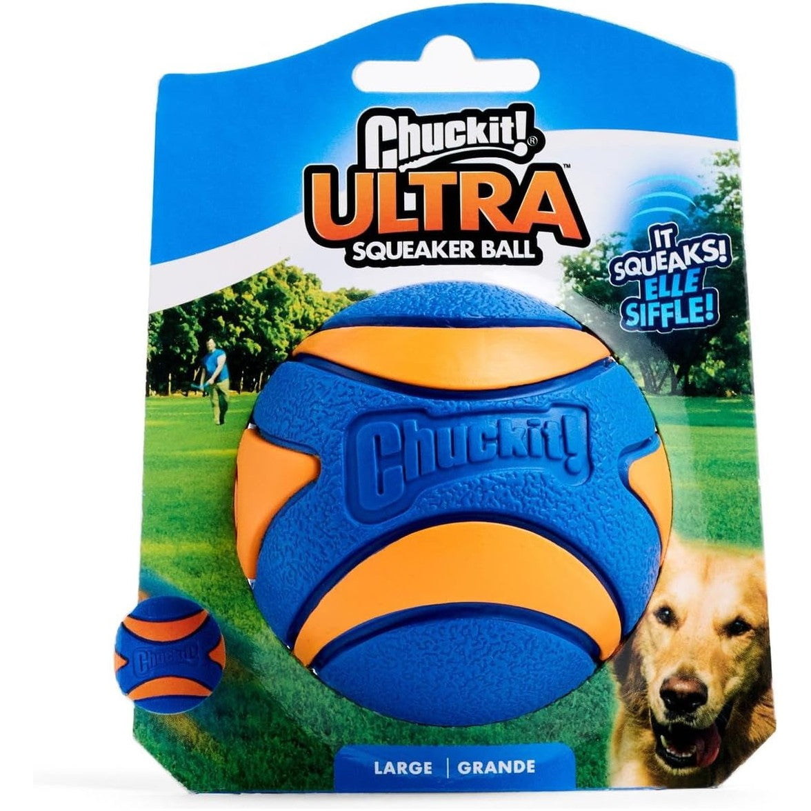 225052 - CHUCKIT! CH52069 Top Ultra Squeaker, Pako e Madhe me 1 copë
