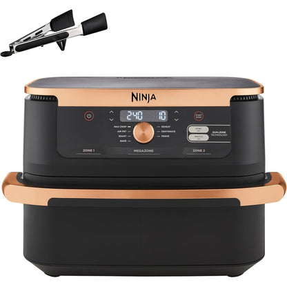 288112 - NINJA FOODI Fritezë me ajër FlexDrawer, Kapacitet 10.4L, 7-në-1, E zezë dhe bakri, AF500EUCP