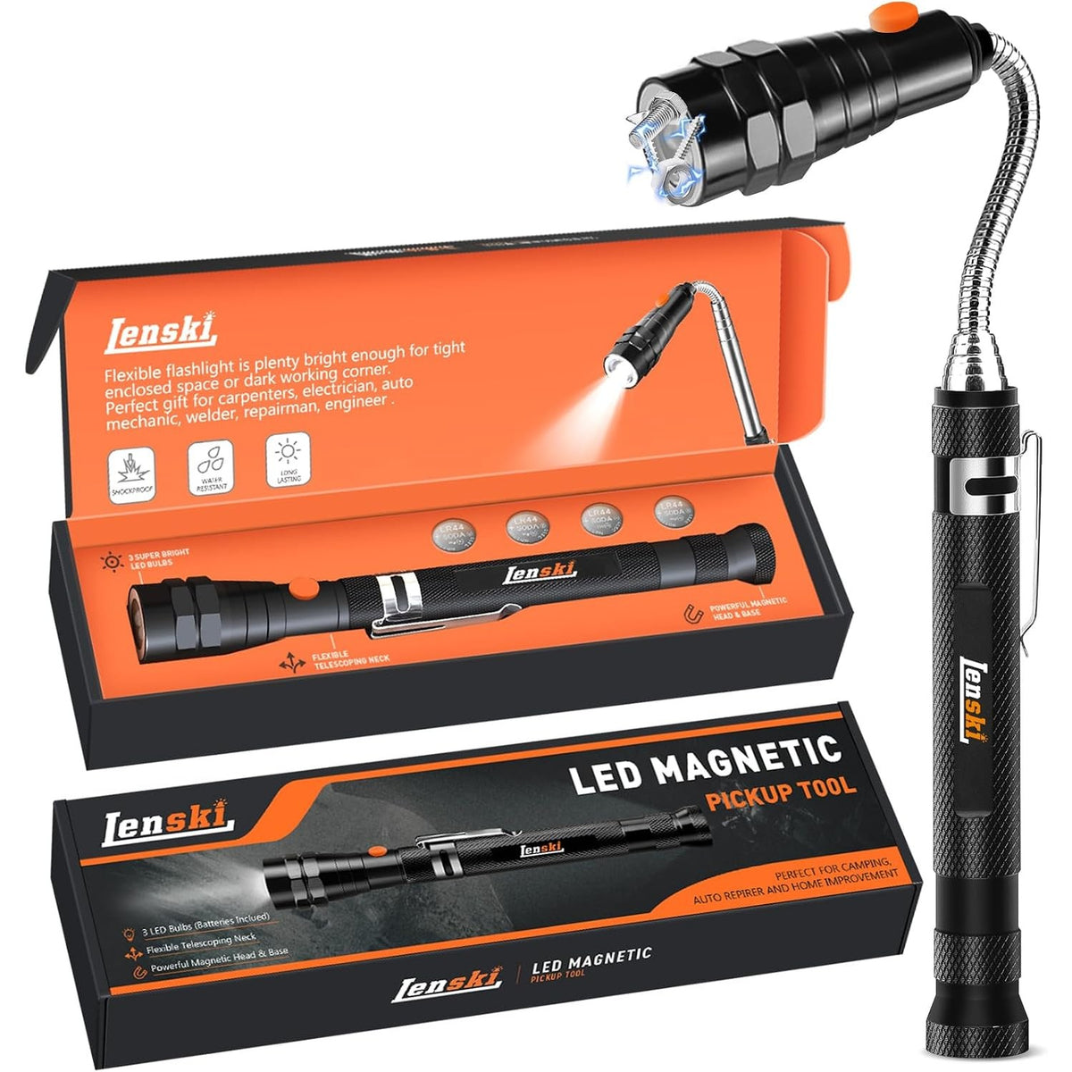 314512 - Lenski Dhurata për Ditëlindje për Burra, Pajisje Magnetike LED