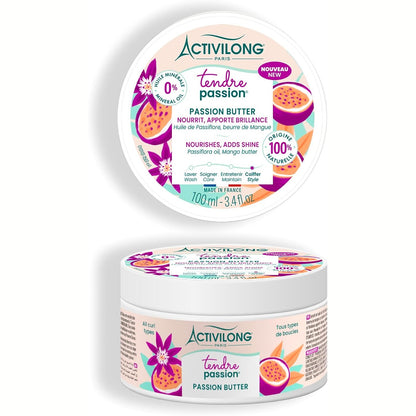 290445 - ACTIVILONG Gjalpë Pasioni Tender Passion, Flokë të valëzuar, kaçurrela, 100 ml, 100% përbërës natyral, Pa vajra minerale, Pa parabene, Pa silikon