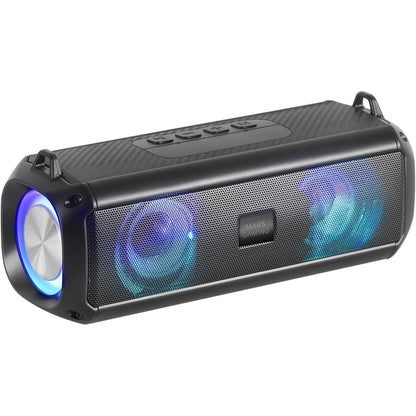 268787 - MARS GAMING MSB-XT Altoparlant Portativ 2-në-1 + Soundbar, Ndriçim Dinamik RGB, Sistem Zëri 20W me 4 Altoparlantë, Bluetooth 5.3, Radio AUX/MicroSD/USB/FM, Ngjyra e zezë