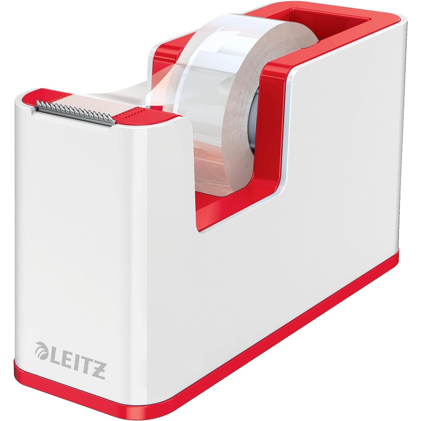 266897 - LEITZ WOW - Dispenser shiriti ngjitës, përfshin një rrotull shiriti ngjitës, E bardhë / E kuqe, 53641026