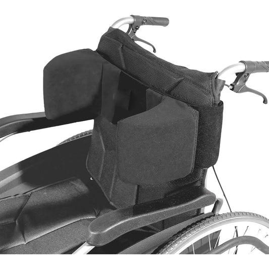 195315 - LPRYAO - Mbështetëse Anësore për Karrige me Rrota, Jastëk Mbështetës i Zi, Universal për Sediljen e Karriges me Rrota