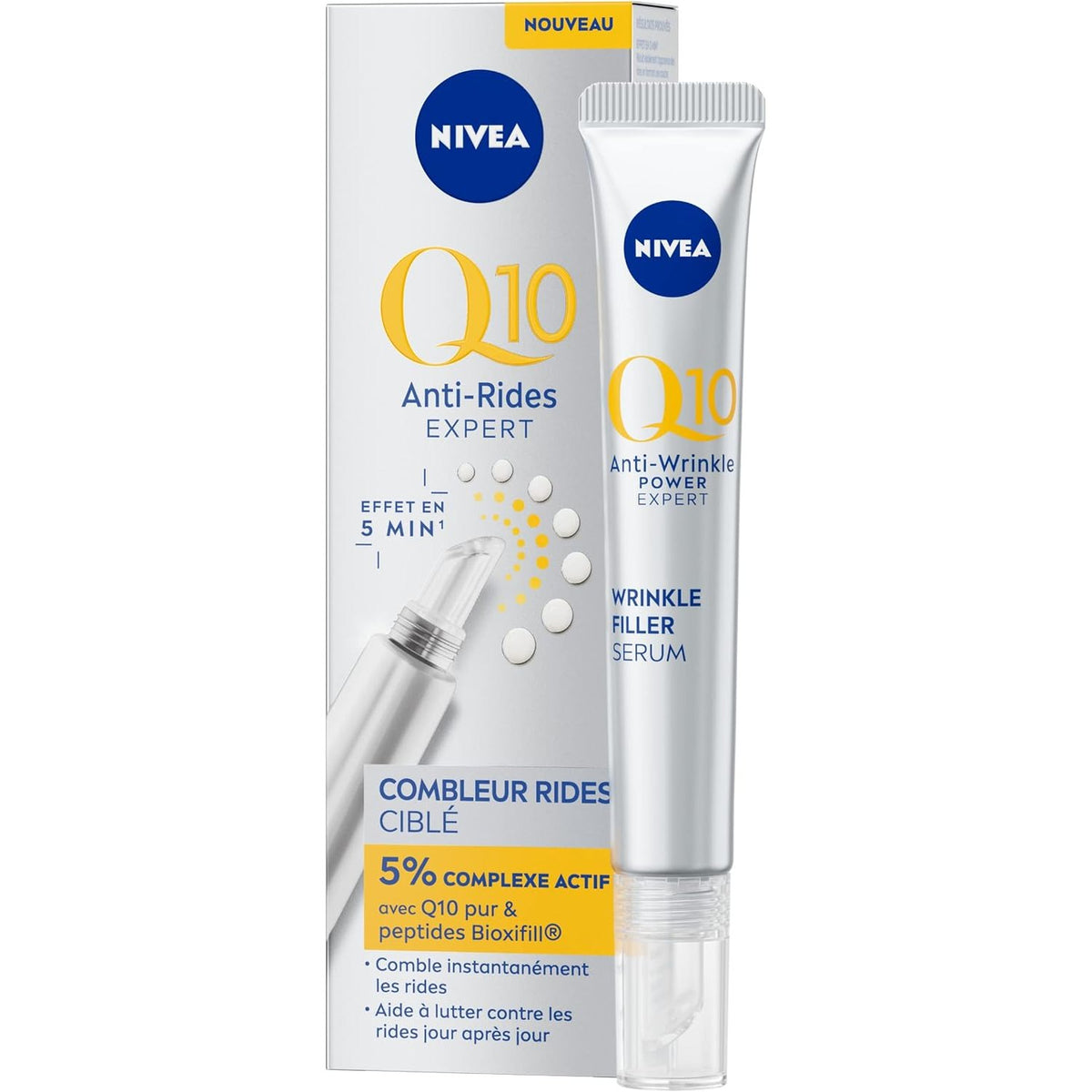 302359 - NIVEA Q10 - Krem Ekspert për Fytyrën Kundër Rrudhave me Peptide Bioxifill, 15 ml