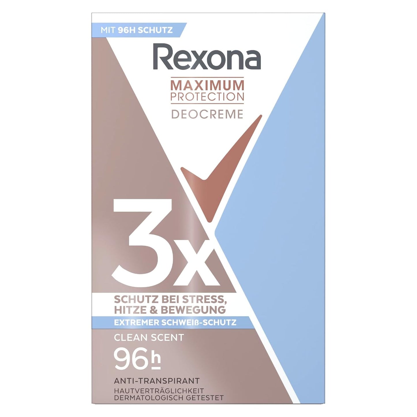 319138 - REXONA Deodorant për Gra me Aromë të Pastër - Stick Antidjersitës - 3 herë më efektiv kundër djersitjes - Mbrojtje 96 orë - 45ml