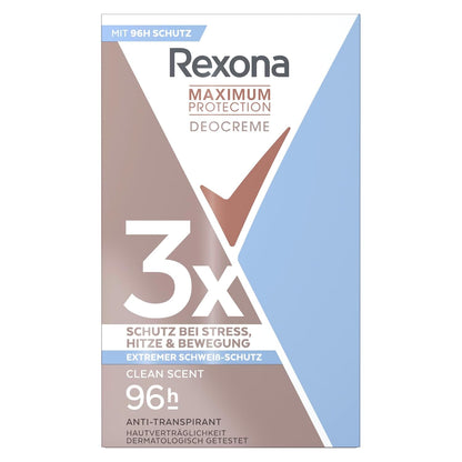 319138 - REXONA Deodorant për Gra me Aromë të Pastër - Stick Antidjersitës - 3 herë më efektiv kundër djersitjes - Mbrojtje 96 orë - 45ml