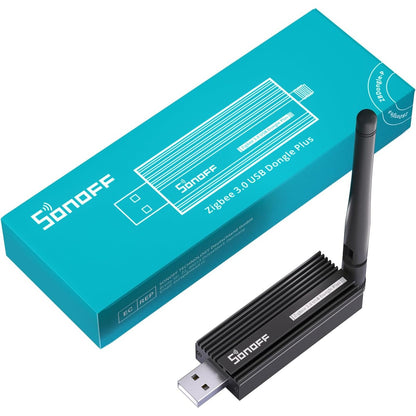 313608 - SONOFF Zigbee 3.0 USB Dongle Plus, Zigbee Gateway TI CC2652P + CP2102N USB Stick, Qendër Zigbee për ZHA në Asistentin e Shtëpisë ose Zigbee2MQTT, Open HAB