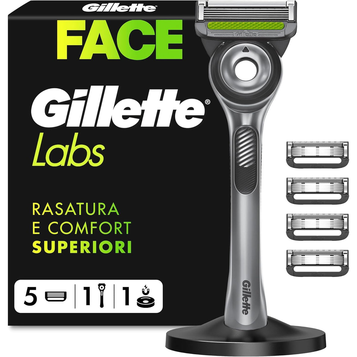 296790 - GILLETTE Brisk për Burra, Brisk i Lagësht, Metalik, Gri