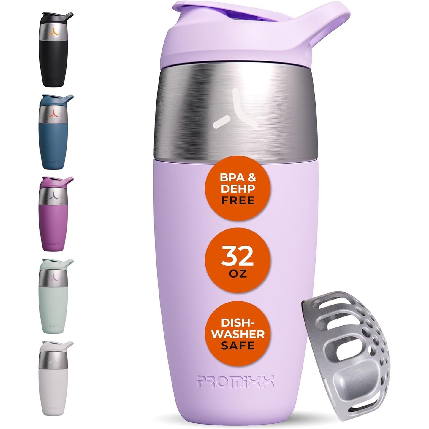 261579 - PURSUIT Shishe Promixx Premium Shaker – Shishe Proteinash me mur çeliku inox, kapak pa rrjedhje