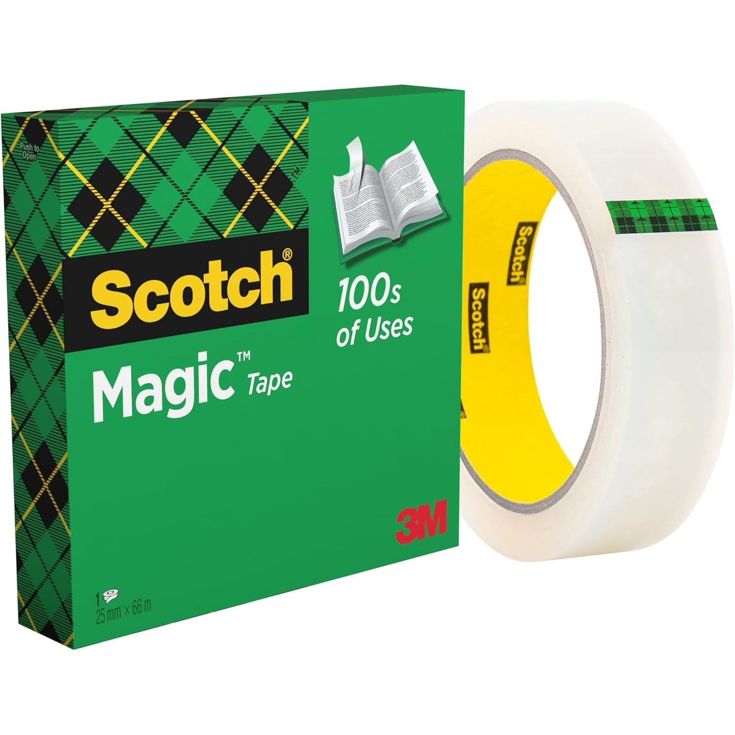 266904 - SCOTCH Shirit ngjitës Magic, 1 rrotull, 25 mm x 66 m, për riparimin dhe etiketimin