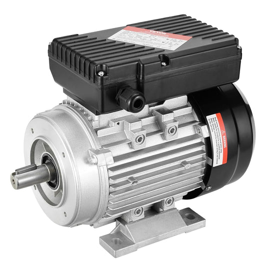 312494 - VEVOR Motor elektrik 0.55 kW, 1400 rpm, AC 220–240 V, 4.5 A, kornizë B34, motor kompresor ajri njëfazor, bosht 19 mm