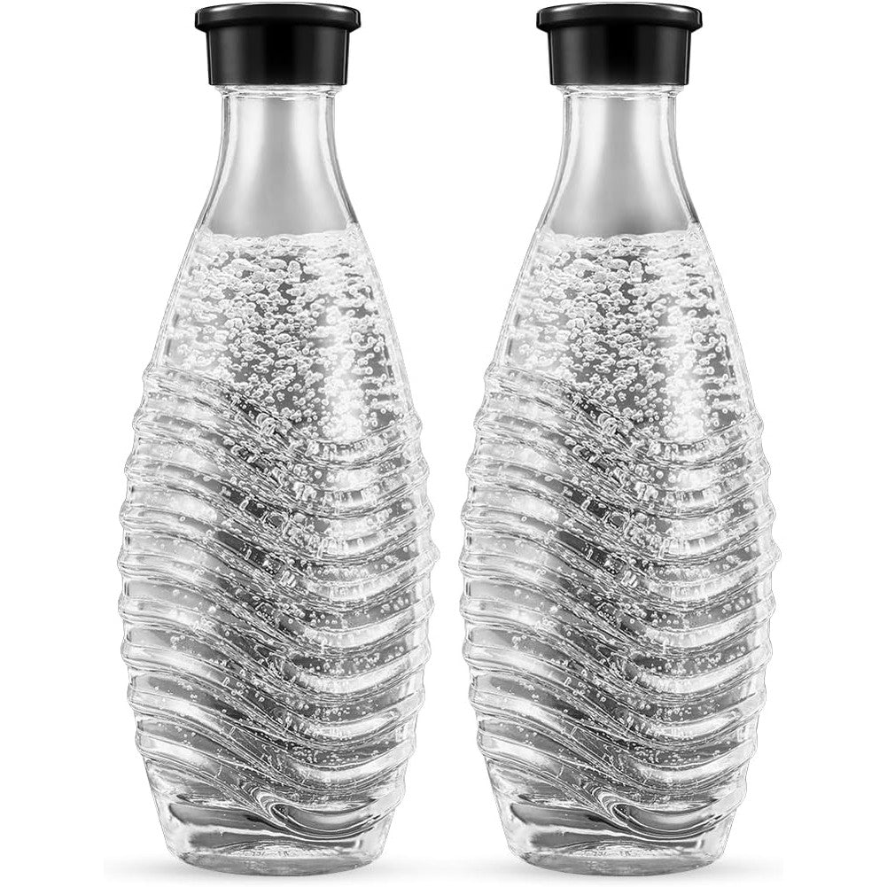 247788 - SODASTREAM Karafe Qelqi 0.7 L - Set me 2 të ripërdorshme, e përputhshme me Penguin dhe Crystal, materiale miqësore me mjedisin