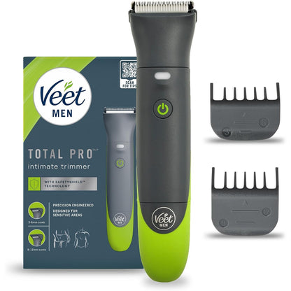 271295 - VEET Makinë prerëse intime TOTAL PRO, brisk elektrik për trupin dhe zonat intime, 1 kokë për zonën intime dhe trupin, 2 krehëra udhëzues, Shkurtim preciz, pa tel