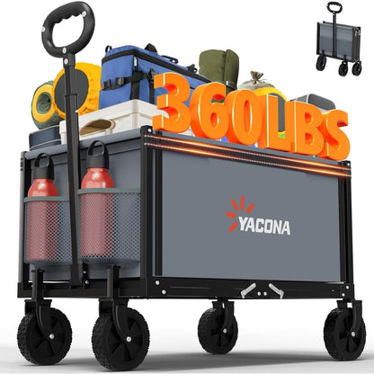 253097 - Karrocë transporti 3-në-1 e palosshme, e lehtë, me rrota për të gjitha terrenet, për ushqim, kamping, plazh, kopsht dhe sporte, ngjyrë rozë