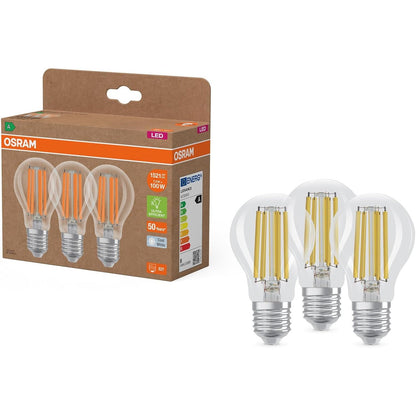 223215 - OSRAM Llambë LED Classic A100 Filament 7.2W 840, 4000K e bardhë e ftohtë, E27, 1521 lm, 50,000h, kënd 300°