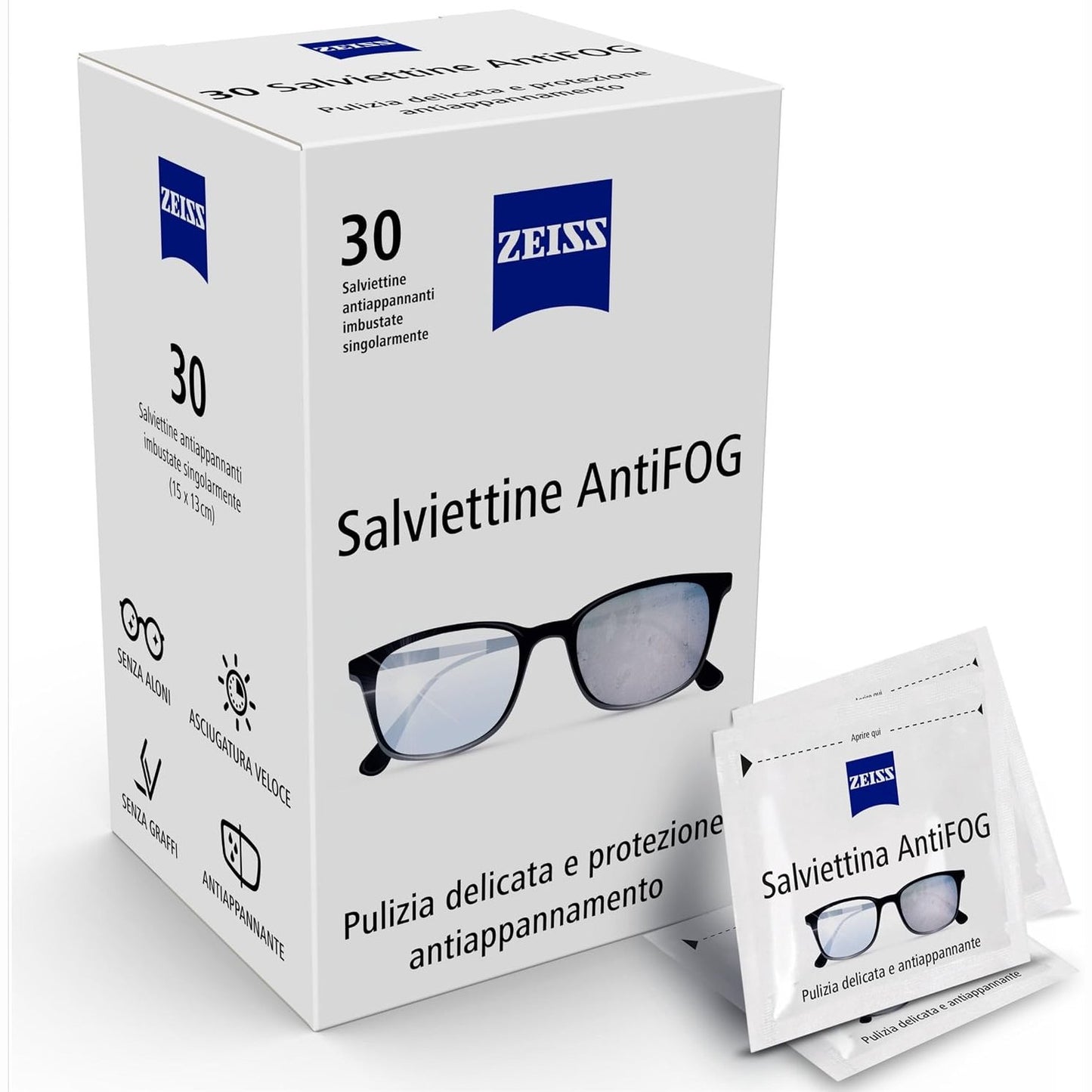 271675 - ZEISS 120 Peceta Pastruese Anti-Mjegull për Syze dhe Lente Optike