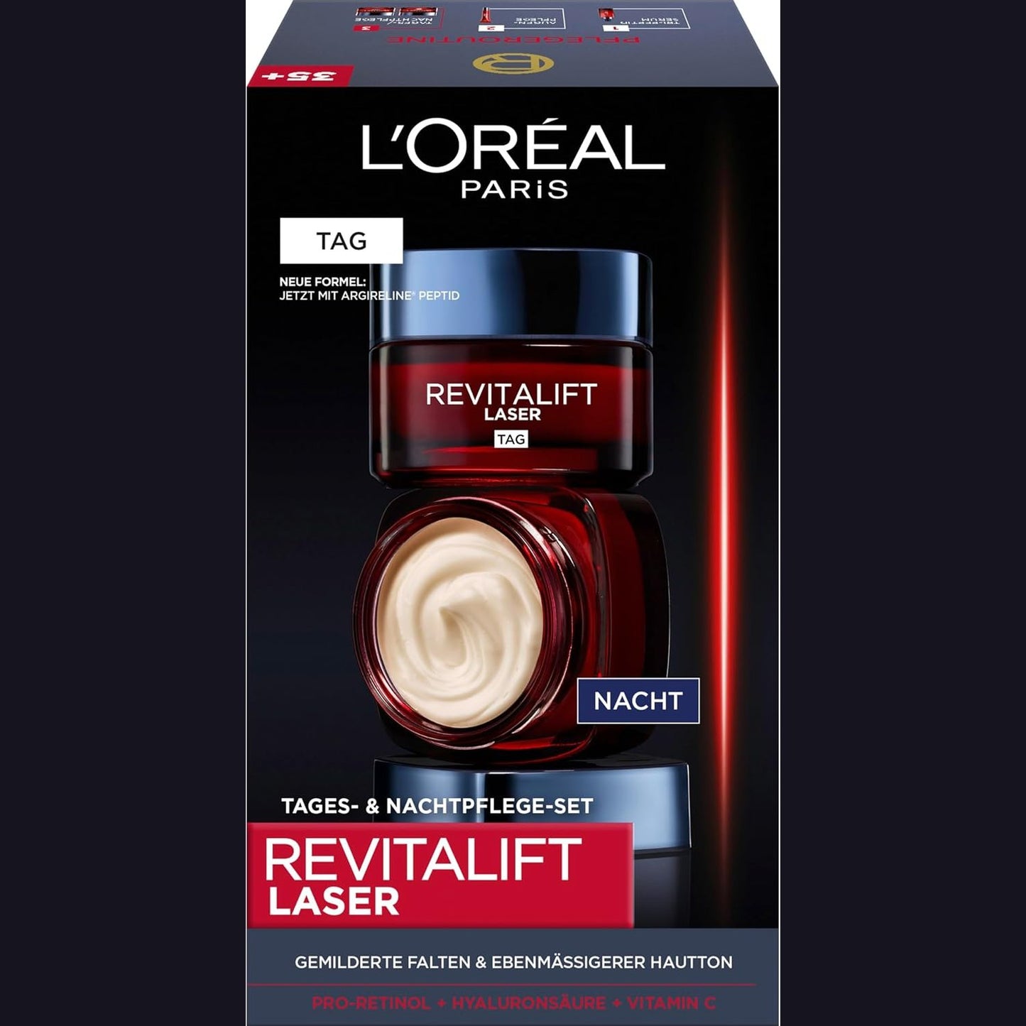 289866 - L'ORÉAL PARIS Set Kujdesi për Fytyrën, Krem Anti-Plakje për Ditë dhe Natë, 2 x 50 ml