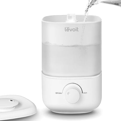 288338 - Levoit Lagështues dhome gjumi, 23dB, mbushje nga sipër, deri në 25 orë, 2.5L, i bardhë