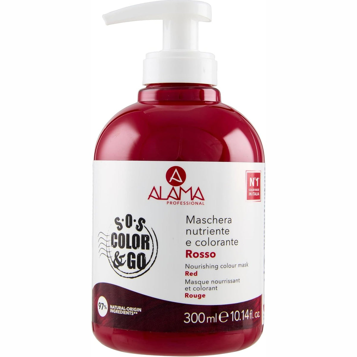 312432 - MASKË me Ngjyrë Reflektuese dhe Shkëlqyese SOS Color 6 Go, e Kuqe, 300 ml.