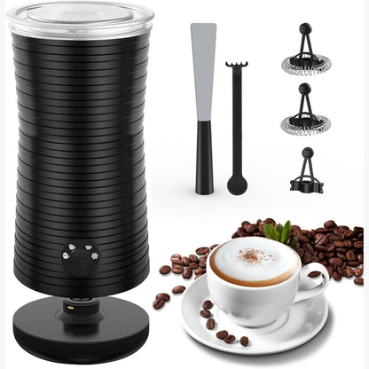 221700 - MORPILOT 4-në-1 Shkumëzues Qumështi Elektrik 400W, Kapacitet 240ml, për Cappuccino, Macchiato dhe Latte