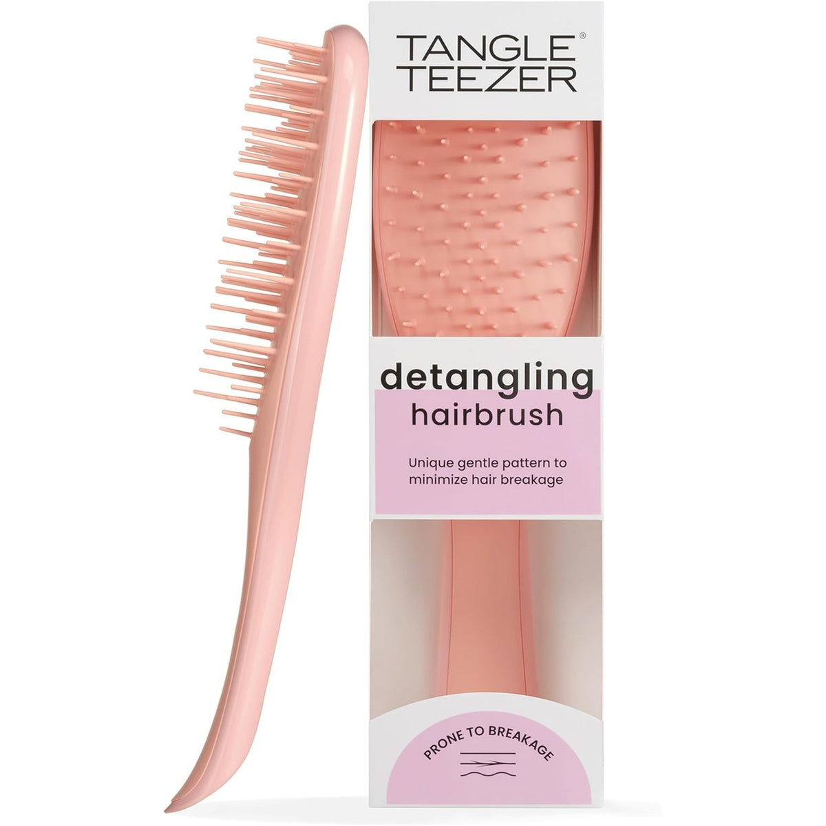 302236 - TANGLE TEEZER Furçë flokësh Ultimate Detangler, për flokë të lagur dhe të thatë, shumë e butë, qime me hapësirë të gjerë, ngjyrë shafran